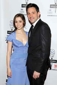Cristin Milioti and Steve Kazee at the 27th Annual Lucille Lortel Awards.