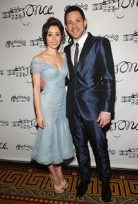 Cristin Milioti and Steve Kazee at the after party of the Broadway opening night of "Once."