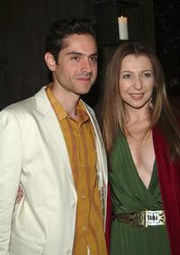 Omar Metwally and Donna Murphy at the after party of "Beast on the Moon."