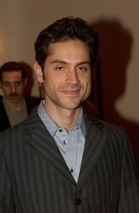 Omar Metwally at the opening night of "Sixteen Wounded."