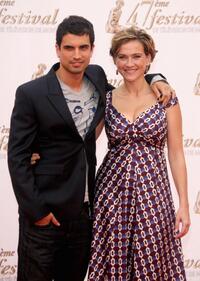 Stephane Metzger and Aurelie Bargeme at the TF1 premiere screening of "Mystere" during the 2007 Monte Carlo Television Festival.