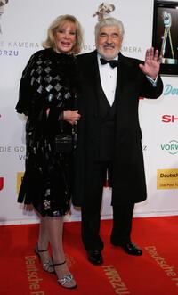 Mario Adorf and Monique Adorf at the Goldene Kamera Award.