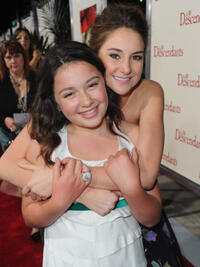 Amara Miller and Shailene Woodley at the California premiere of "The Descendants."