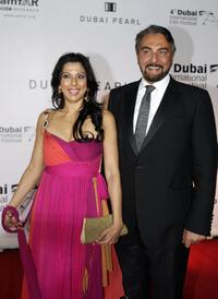 Pooja Bedi and her father Kabir Bedi at the Cinema Against AIDS event.