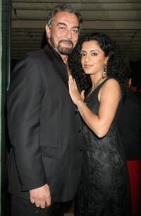 Kabir Bedi and Parveen Dusanj at the Morellato Party during the 2nd Rome Film Festival.