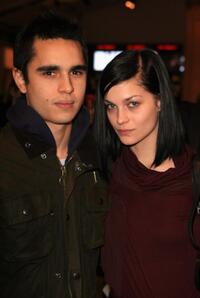 Max Minghella and Leigh Lezark at the Mercedes-Benz Fashion Week Fall 2008.