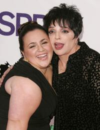 Liza Minnelli and Nikki Blonsky at the premiere of "Hairspray".