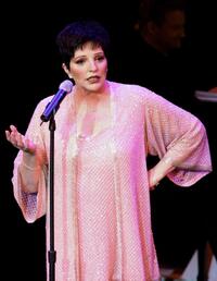 Liza Minnelli at the first night of her three-night run at the Luxor Hotel & Casino.