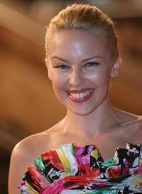 Kylie Minogue at the Palais des Festivals.