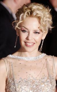 Kylie Minogue at the premiere of "White Diamond."
