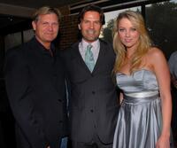 Kevin Williamson, D.W. Moffett and Amber Heard at the premiere party of "Hidden Palms."