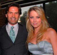 D.W. Moffett and Amber Heard at the premiere party of "Hidden Palms."