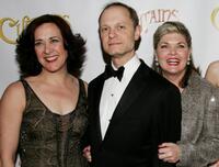 Karen Ziemba, David Hyde Pierce and Debra Monk at the after party of the New York opening night of "Curtains."