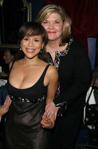 Rosie Perez and Debra Monk at the after party of the New York opening night of "Reckless."