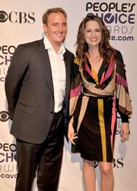 Jay Mohr and Paula Marshall at the 35th Annual People's Choice Awards nominations.