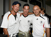 Wotan Wilke Mohring, Soenke Moehring and Juergen Vogel at the Deutsche Telekom - Final World Cup 2006 party in Germany.