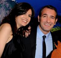 Louise Monot and Jean Dujardin at the Paris premiere of "OSS 117 Rio Ne Repond Plus."