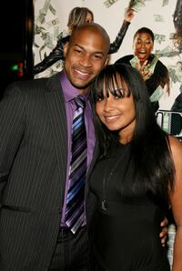 Finesse Mitchell and Jessica Santos at the premiere of "Mad Money."