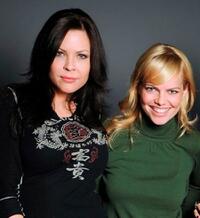 Mircea Monroe and Donnamarie Recco at the Hollywood Life House.