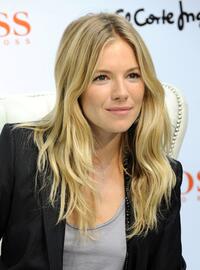 Sienna Miller at the El Corte Ingles store in Madrid, Spain.