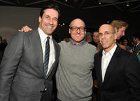 Jon Hamm, Mike Mitchell and Jeffrey Katzenberg at the Motion Picture & Television Fund Presents "Reel Stories Real Lives."