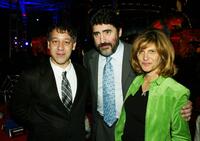 Alfred Molina, Sam Raimi and Amy Pascal at the after-party for the premiere of "Spider-Man 2".