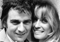 1968 portrait of famous British film actor Dudley Moore and Suzy Kendall.