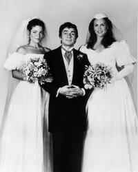 Dudley Moore, Amy Irving and Ann Reinking for an promotional portrait for "Micki & Maude".
