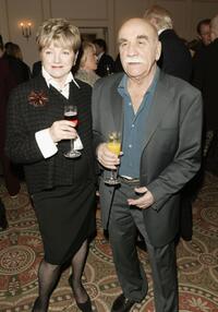 Julia McKenzie and Warren Mitchell at the Evening Standard Theatre Awards.