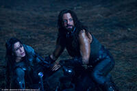 Rhona Mitra as Sonja and Michael Sheen as Lucian in "Underworld: Rise of the Lycans."