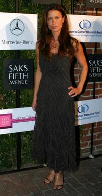 Rhona Mitra at the Saks Fifth Avenue "A Key To The Cure" benefit event.