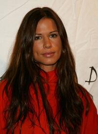 Rhona Mitra at the Johnnie Walker Dressed to Kilt 2006 Fashion Show during the Mercedes Benz Fashion Week.
