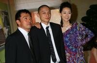 Ken Mitsuishi, Kengo Kora and Maho Toyota at the premiere of "Sad Vacation" during the 64th Annual Venice Film Festival.