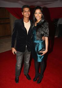 Madhur Mittal and Guest at the Muhr Awards Ceremony during the 5th Dubai International Film Festival.