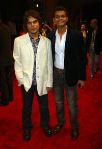 Ankur Vikal and Madhur Mittal at the premiere of "Slumdog Millionaire" during the 5th Dubai International Film Festival.