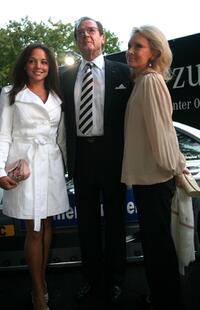 Roger Moore, Estefania Kuester and wife Christina Tholstrup at the DTM Come Together party.