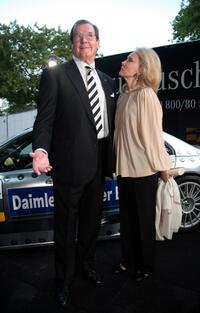 Roger Moore and wife Christina Tholstrup at the DTM Come Together party.