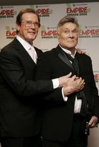Roger Moore and Tony Curtis at the Sony Ericsson Empire Film Awards.