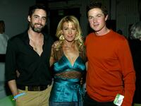 Adam Kaufman, Poppy Montgomery and Eric Close at the CBS and UPN Winter Press Tour party.