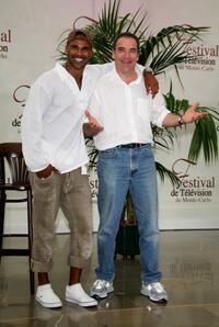 Shemar Moore and Mandy Patinkin at the photocall of 2007 Monte Carlo Television Festival.