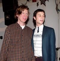 Thurston Moore and Joseph Gordon-Levitt at the after party of the New York premiere of "Manic."