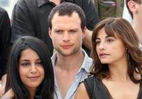 Leila Bekhti, Axel Kiener and Julie Bataille at the photocall of "Paris Je T'Aime" during the 59th edition of the International Cannes Film Festival.