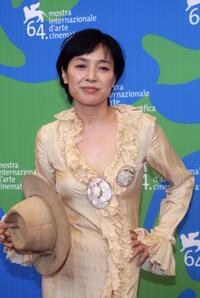 Kaori Momoi at the photocall of "Sukiyaki Western Django" during the 64th Venice Film Festival.