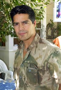 Esai Morales at the Point Du Vue Salon Pre-Emmys day of pampering.