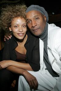 Stacie J and Paul Mooney at the premiere party of "Miracle's Boys."
