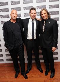 Director John Hillcoat, Joe Penhall and Viggo Mortensen at the London premiere of "The Road."