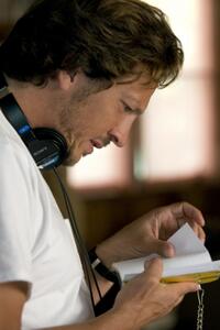 Director Gabriele Muccino on the set of "Seven Pounds."