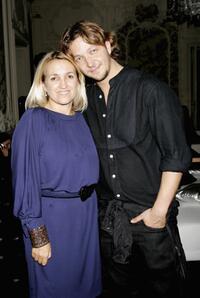 Silvia Venturini Fendi and Silvio Muccino at the New Cinema Network party.
