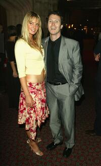 Nick Moran and his girlfriend at the after party of the European premiere of "King Arthur."