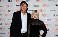 Rob Moran and Barbara Crampton at the premiere of "You're Next" during the 2011 Toronto International Film Festival.